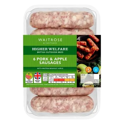 British Pork, Bramley Apple Sausages