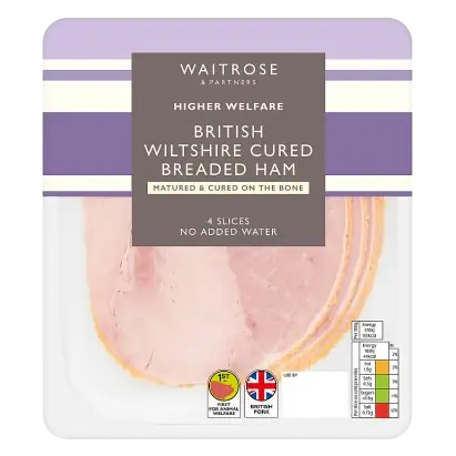 British Wiltshire Cured Breaded Ham 4 Slices