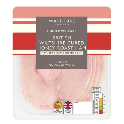 British Wiltshire Cured Honey Roast Ham 4 Slices