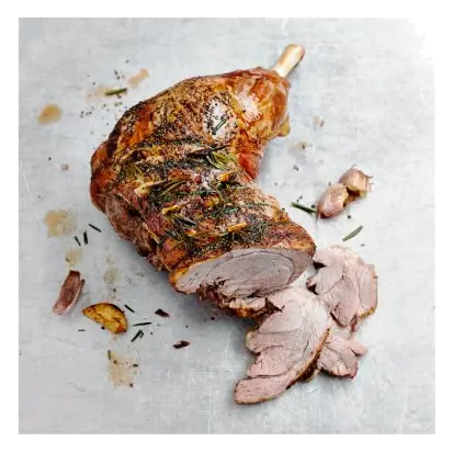 Carvery Leg of British Lamb Studded with Garlic & Rosemary