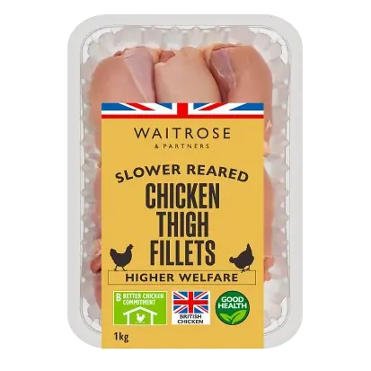 Chicken Thigh Fillets, Skinless & Boneless - Large