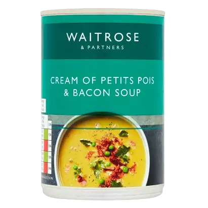 Cream of Petits Pois & Bacon Soup