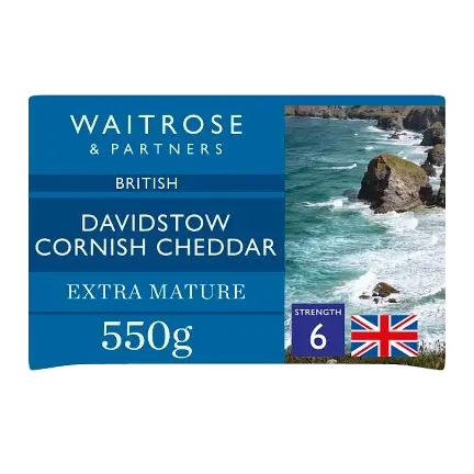 Davidstow Cornish Extra Mature Cheddar Cheese Strength 6 Large