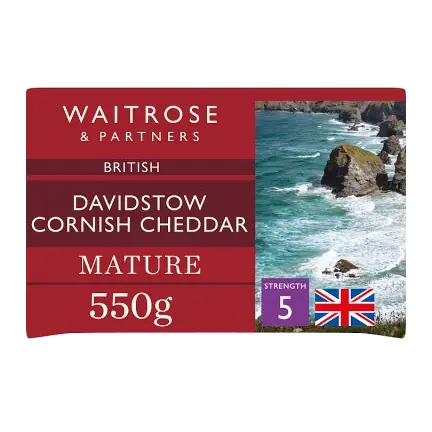 Davidstow Cornish Mature Cheddar Cheese Strength 5 Large
