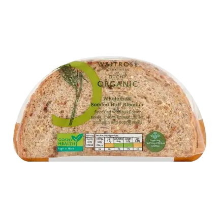 DOrg WMeal Seeded Half Bloomer