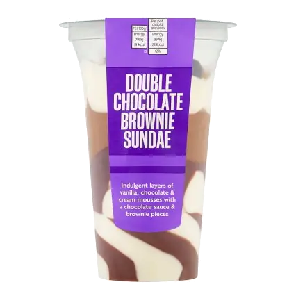 Double Chocolate Brownie Sundae