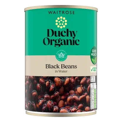 Duchy Organic Black Beans in Water