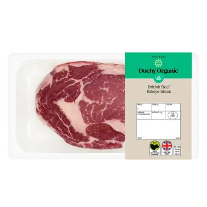 Duchy Organic British Beef Ribeye Steak
