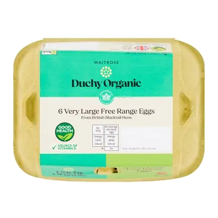 Duchy Organic British FR Eggs Very Large