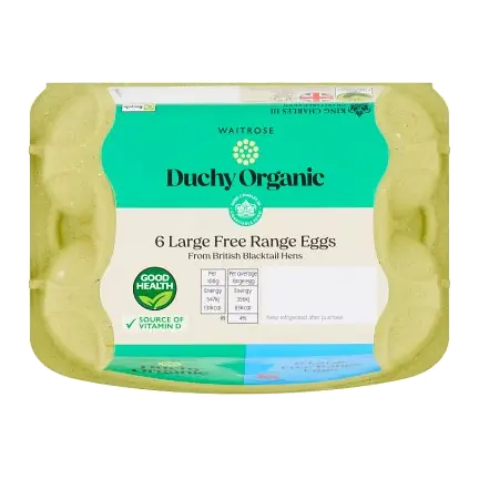 Duchy Organic British Free Range Eggs Large