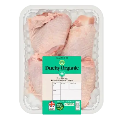 Duchy Organic Chicken Thighs, Skin-on & Bone-in