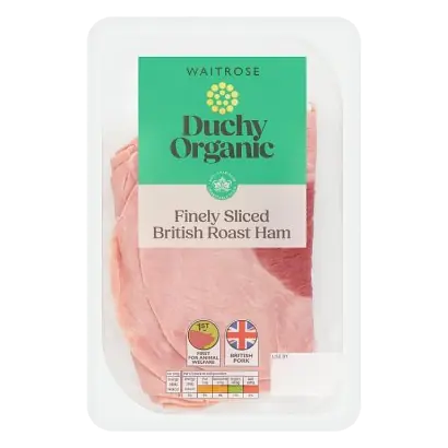 Duchy Organic Finely Sliced Roast Ham