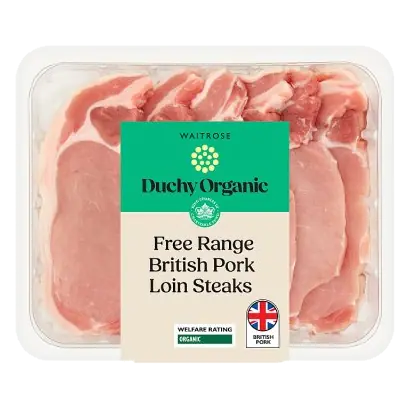 Duchy Organic Free Range British Pork Loin Steaks