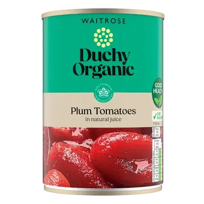 Duchy Organic Plum Tomatoes in Natural Juice