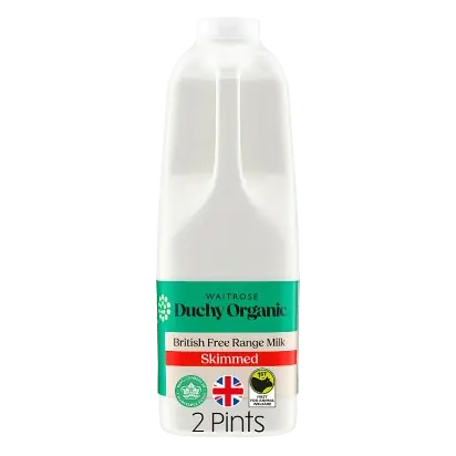 Duchy Organic Skimmed Milk 2 Pints
