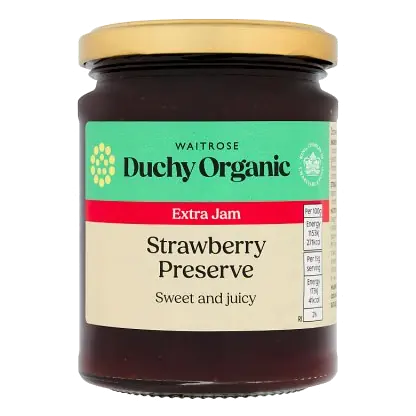 Duchy Organic Strawberry Extra Jam Preserve