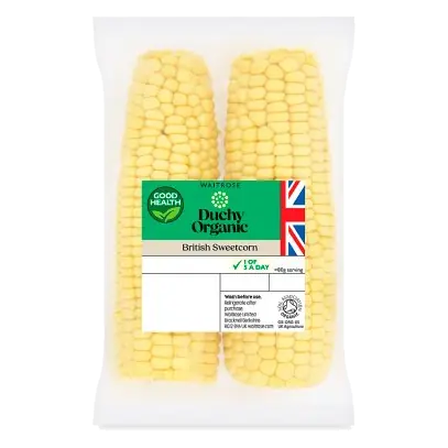 Duchy Organic sweetcorn