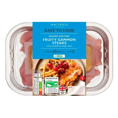 Easy to Cook Fruity Gammon Steaks