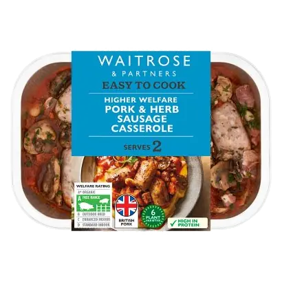 Easy to Cook Pork & Herb Sausage Casserole
