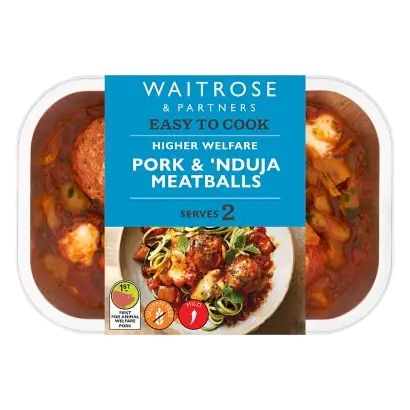 Easy to Cook Pork & 'Nduja Meatballs