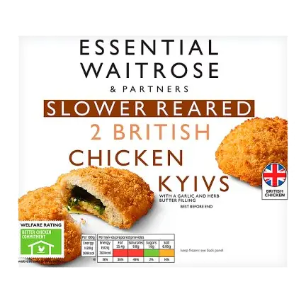 Essential 2 Frozen Garlic Chicken Kyivs