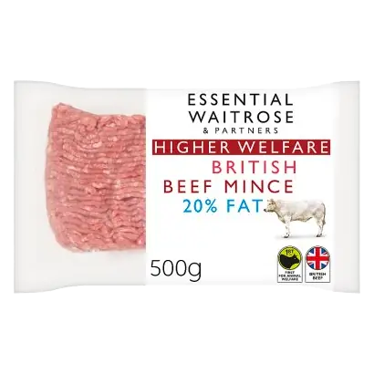 Essential 20% Fat British Beef Mince