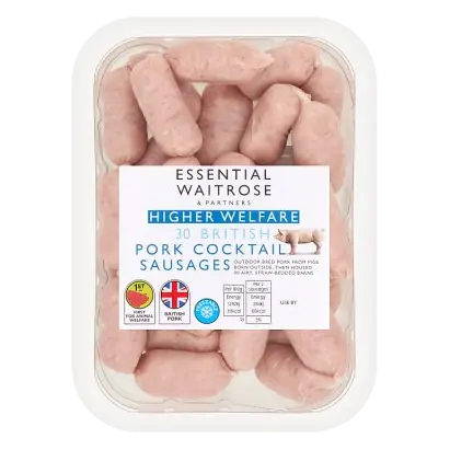 Essential 30 British Pork Cocktail Sausages