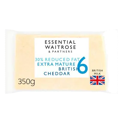 Essential 30% Reduced Fat Extra Mature Cheddar Cheese Strength 6