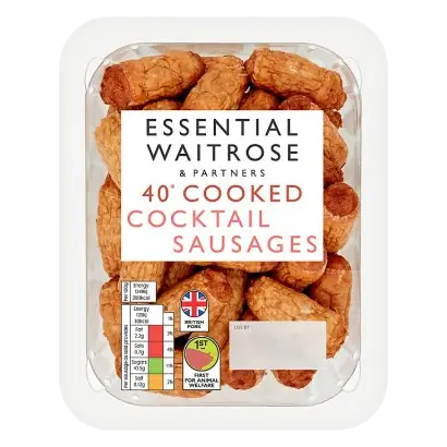 Essential 40 Cooked Cocktail Sausages