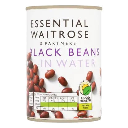 Essential Black Beans in Water