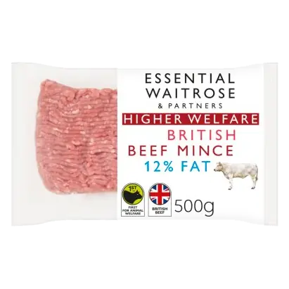 Essential British Beef Mince 12% Fat