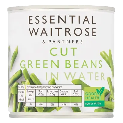 Essential Cut Green Beans in Water