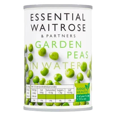 Essential Garden Peas in Water