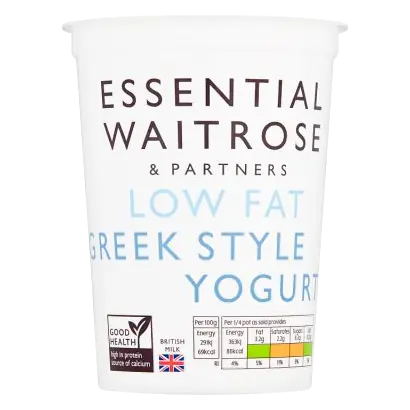 Essential Low Fat Natural Greek Style Yogurt