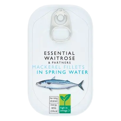Essential Mackerel Fillets in Spring Water