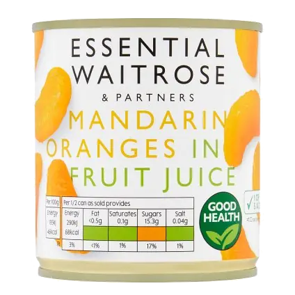 Essential Mandarin Orange in Fruit Juice