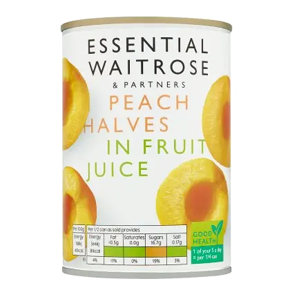 Essential Peach Halves in Fruit Juice
