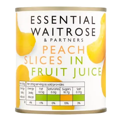 Essential Peach Slices in Grape Juice