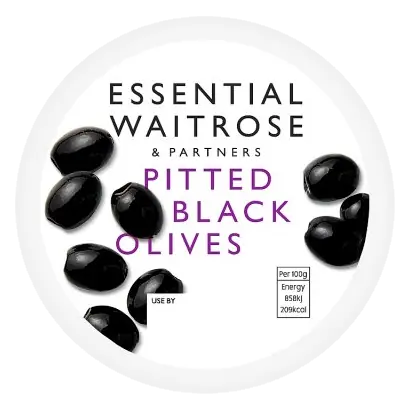 Essential Pitted Black Olives