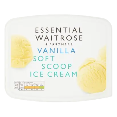 Essential Vanilla Soft Scoop Ice Cream