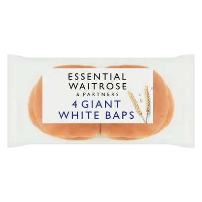 Essential White Giant Baps