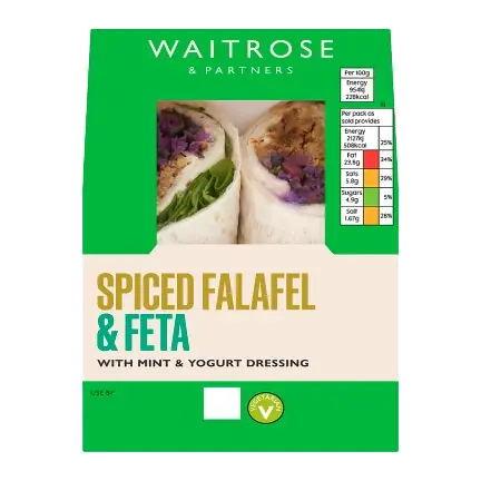 Food to Go Spiced Falafel & Feta Wrap