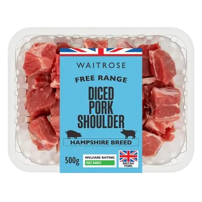 Free Range British Pork Diced Shoulder