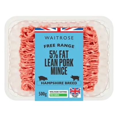 Free Range British Pork Lean Mince 5% Fat