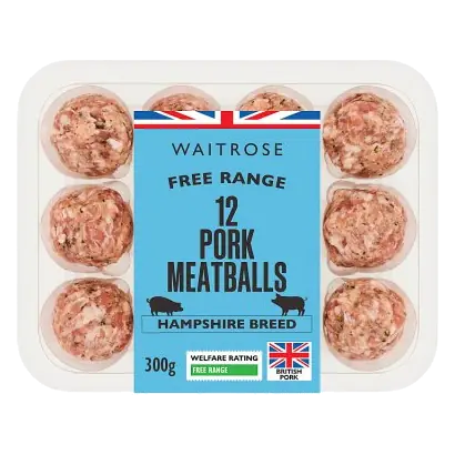 Free Range Pork 12 Meatballs