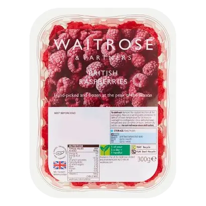 Frozen British Raspberries
