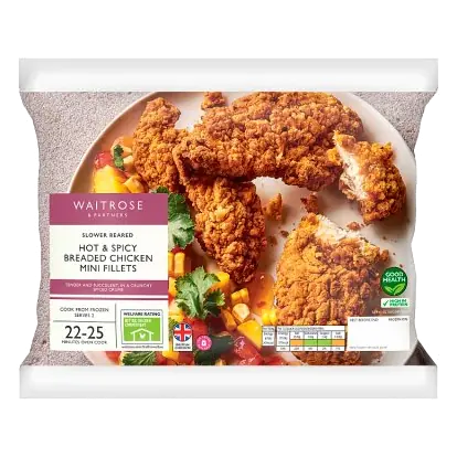 Frozen Hot & Spicy Breaded Chicken Mini Fillets