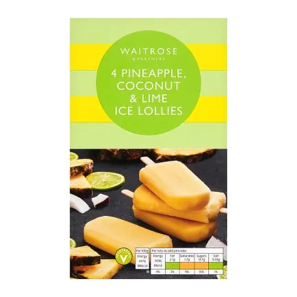 Frozen Pineapple & Coconut Lollies