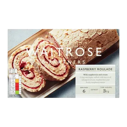 Frozen Raspberry Meringue Roulade