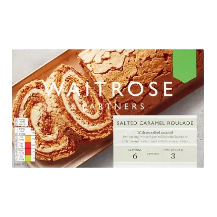 Frozen Salted Caramel Roulade